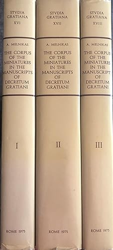 Imagen del vendedor de The Corpus of the Miniatures in the Manuscripts of Decretum Gratian [3 Vols.] a la venta por A Book Preserve