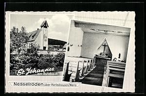 Bild des Verkufers fr Ansichtskarte Nesselrden, Kirche St. Johannes am Sulzbach zum Verkauf von Bartko-Reher