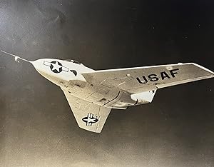 Large Black and White Photo of USAF X-4 Northrop Research Plane