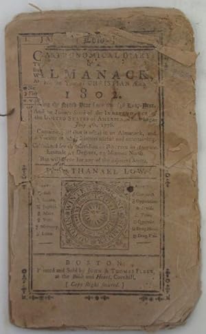 Imagen del vendedor de Astronomical Diary; or Almanack, for the Year of Christian Era 1802 a la venta por Mare Booksellers ABAA, IOBA