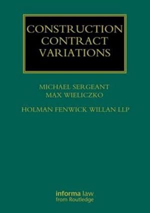 Image du vendeur pour Construction Contract Variations (Hardcover) mis en vente par CitiRetail
