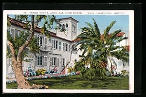 Bild des Verkufers fr Postcard Baja California, Inner Court, Agua Caliente Hotel zum Verkauf von Bartko-Reher