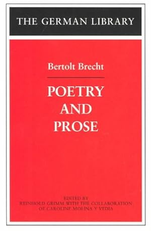 Seller image for Bertolt Brecht : Poetry and Prose for sale by GreatBookPricesUK