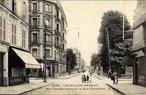 Ansichtskarte / Postkarte Levallois Perret Hauts de Seine, Rue Chaptal, aufgenommen von der Rue C...