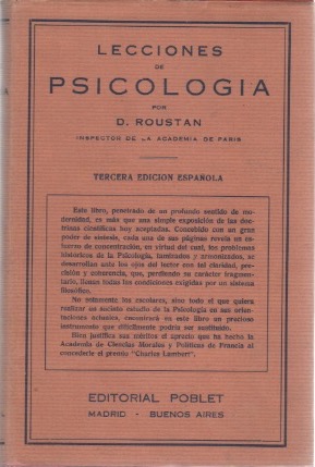 Seller image for Lecciones de psicologa . for sale by Librera Astarloa