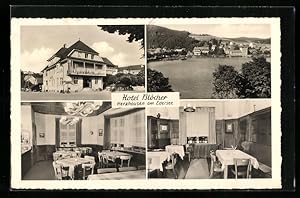 Ansichtskarte Herzhausen a. Edersee, Hotel Blöcher, Ortsansicht