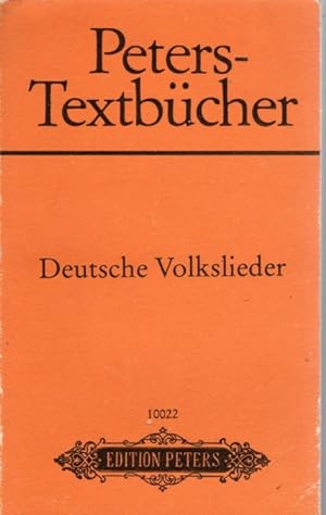 Bild des Verkufers fr Deutsche Volkslieder. 280 ausgewhlte Liedtexte zum Verkauf von Antiquariat Jterbook, Inh. H. Schulze