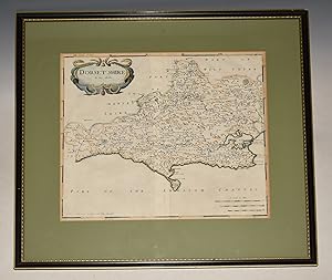 ORIGINAL ENGRAVED MAP OF DORSETSHIRE. Dorset From CAMDEN&apos;s Britannia.