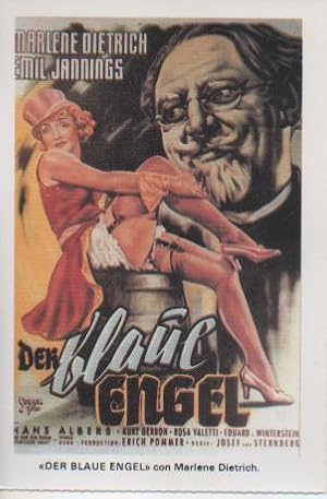 Imagen del vendedor de Postal E07707: Las Mas Bellas Postales. Carteles de Cine " DER BLAU ENGEL" con Marlen Dietrich a la venta por EL BOLETIN