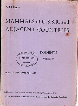 Imagen del vendedor de Mammals of the U.S.S.R. and Adjacent Countries Mammals of Eastern Europe and Northern Asia: Volume V (5): Rodents a la venta por Dorley House Books, Inc.