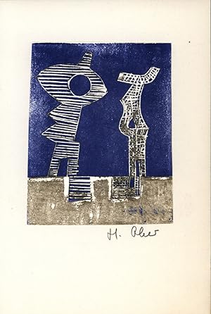 Seller image for Abstrakte Komposition. [Signierter Original-Prgedruck / signed embossing print]. for sale by Antiquariat Lenzen