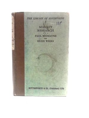 Imagen del vendedor de Market Research (The Library of Advertising) a la venta por World of Rare Books