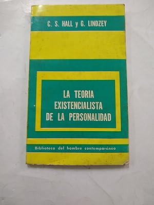 Imagen del vendedor de La teoria existencialista de la personalidad a la venta por Libros nicos