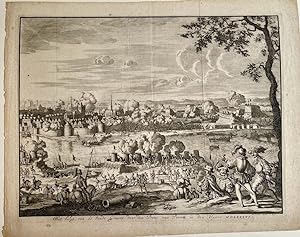 Antique print, etching | The siege of Grave in 1636 (bestorming van Graave door hertog van Parma)...