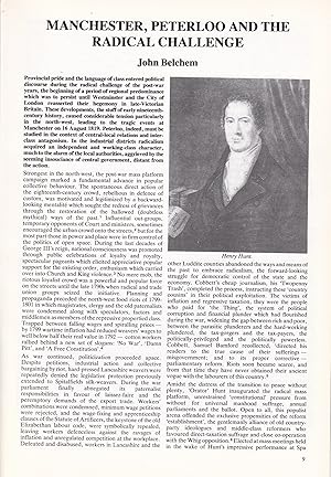 Seller image for Peterloo Massacre : Manchester, Peterloo and the Radical Challenge. An original article from Manchester Region History Review magazine, 1989. for sale by Cosmo Books