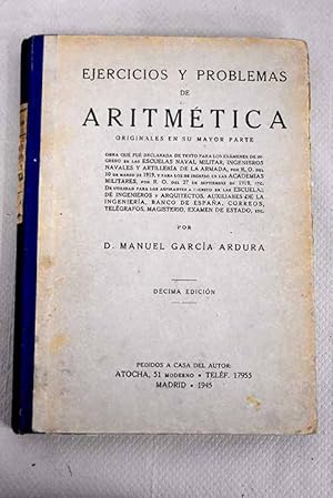 Imagen del vendedor de Ejercicios y problemas de Aritmtica a la venta por Alcan Libros