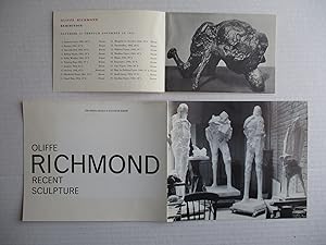 Seller image for Oliffe Richmond 2 Exhibition invite postcards from Terry Dintenfass c 1964 and Hamilton Galleries 1965 for sale by ANARTIST