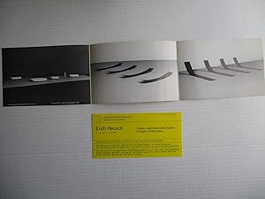 Seller image for Erich Reusch 2 Exhibition invite postcards from Galerie Loehr c. 1968 Stadtische Kunsthalle Dusseldorf 1976 for sale by ANARTIST
