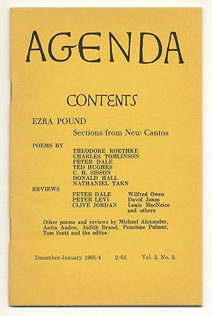 Bild des Verkufers fr Agenda - December-January 1963/4, Vol. 3, No. 3 zum Verkauf von Between the Covers-Rare Books, Inc. ABAA