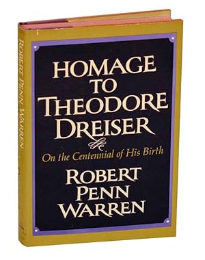Homage to Theodore Dreiser: On the Centennial of His Birth