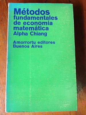 Imagen del vendedor de Metodos Fundamentales De Economia Matematica - Chiang Alpha a la venta por Juanpebooks