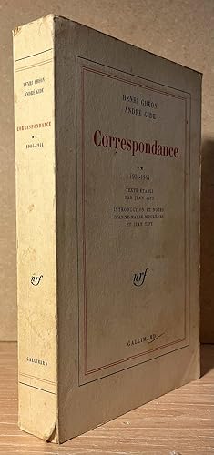 Imagen del vendedor de Correspondance_ 1904-1944 a la venta por San Francisco Book Company