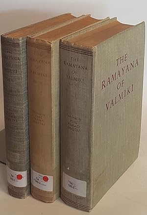 Bild des Verkufers fr The Ramayana of Valmiki (3 vols./ 3 Bnde) - Vol.I: Bala Kanda, Ayodhya Kanda/ Vol.II: Aranya Kanda, Kishkindha Kanda, Sundara Kanda/ Vol.III: Yuddha Kanda, Uttara Kanda. zum Verkauf von books4less (Versandantiquariat Petra Gros GmbH & Co. KG)