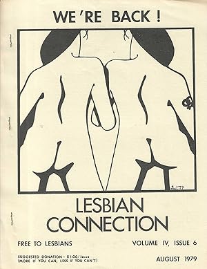 Imagen del vendedor de Lesbian Connection Vol. 4 Issue no. 6 August 1979 a la venta por Toadlily Books