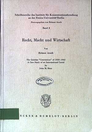 Bild des Verkufers fr Recht, Macht und Wirtschaft. Schriftenreihe des Instituts fr Konzentrationsforschung an der Freien Univ. Berlin, Bd. 2. zum Verkauf von books4less (Versandantiquariat Petra Gros GmbH & Co. KG)