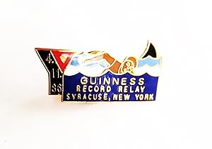 Guinness Swimming Record Relay - Mystery Enameled Pin - Ephemera - 4-11-1988