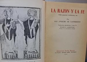 Imagen del vendedor de La Razn y la Fe a la venta por Libros de Ultramar Alicante