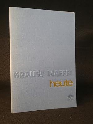 Bild des Verkufers fr Krauss-Maffei heute zum Verkauf von ANTIQUARIAT Franke BRUDDENBOOKS