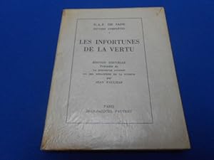 Image du vendeur pour Oeuvres compltes. I. Les Infortunes de la vertu. Prcde de la douteuse Justine ou les revanches de la pudeur par Jean Paulhan mis en vente par Emmanuelle Morin