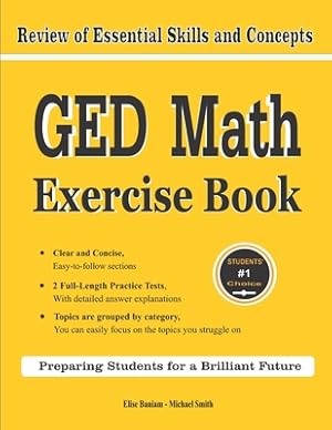 Bild des Verkufers fr GED Math Exercise Book: Review of Essential Skills and Concepts with 2 GED Math Practice Tests (Paperback or Softback) zum Verkauf von BargainBookStores