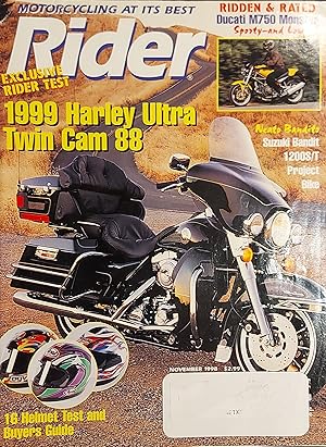 Imagen del vendedor de Rider Magazine, Vol.25, No.11, November 1998 a la venta por Mister-Seekers Bookstore