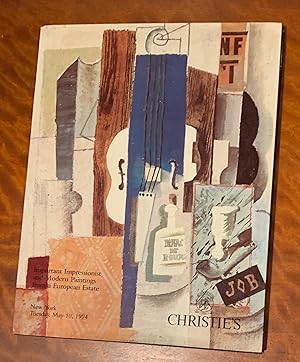 Important Impressionist and Modern Paintings from a European Estate. Christie's May 10, 1994