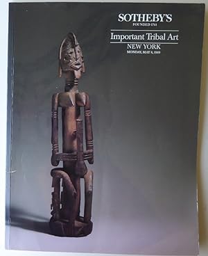 Image du vendeur pour Important Tribal Art May 8, 1989 mis en vente par Jeff Irwin Books