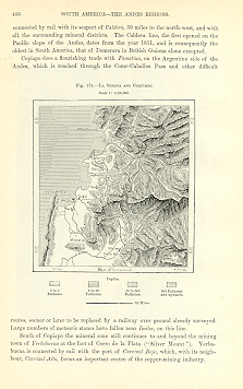 1894 Antique Map of La Serena and Coquimbo in the Coquimbo Region of northern Chile