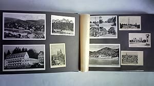 28 Fotos und 82 aufmontierte Ansichtskarten. Deutschland ca. 1930 - 1950