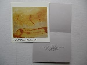 Seller image for Yvonne Muller 2 Exhibition invite postcards from Tibor de Nagy Gallery 1975, 1978 for sale by ANARTIST