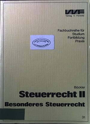 Image du vendeur pour Steuerrecht; Teil: 2., Besonderes Steuerrecht : Steuern vom Einkommen u. Vermgen. Fachbuchreihe fr Studium, Fortbildung, Praxis. mis en vente par books4less (Versandantiquariat Petra Gros GmbH & Co. KG)