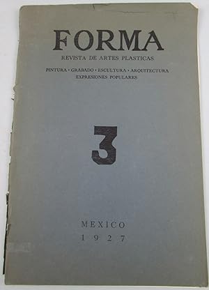 Imagen del vendedor de FORMA: REVISTA DE ARTES PLSTICAS. PINTURA, GRABADO, ESCULTURA, ARQUITECTURA, EXPRESIONES POPULARES, VOL. I, No 3 a la venta por Antique Emporium