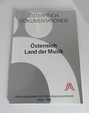 Bild des Verkufers fr sterreich Land der Musik. zum Verkauf von Antiquariat Maralt