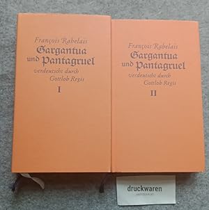 Seller image for Gargantua und Pantagruel Erster (Drittes Buch) + Zweiter (Viertes + Fnftes Buch) Band. for sale by Druckwaren Antiquariat