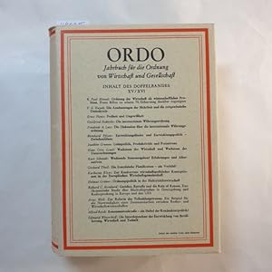 Seller image for ORDO - Jahrbuch fr die Ordnung von Wirtschaft und Gesellschaft, Doppelband XV/XVI for sale by Gebrauchtbcherlogistik  H.J. Lauterbach