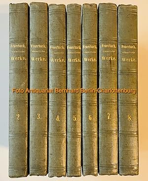 Ludwig Feuerbach. Sämmtliche Werke (Band 2, 3, 4, 5, 6, 7, 8; sieben Bände zusammen)