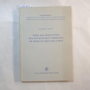 Bild des Verkufers fr ber die Bedeutung des rumlichen Verbunds im Bereich der Industrie : Ein empir. Beitr. zur Regionalpolitik zum Verkauf von Gebrauchtbcherlogistik  H.J. Lauterbach