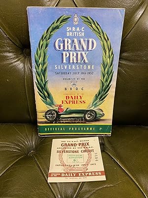 5th RAC British Grand Prix, Silverstone Saturday July 19th 1952 - Official Programme