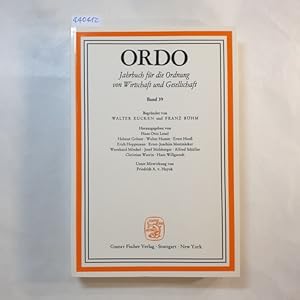 Immagine del venditore per ORDO - Jahrbuch fr die Ordnung von Wirtschaft und Gesellschaft, Band 39 venduto da Gebrauchtbcherlogistik  H.J. Lauterbach