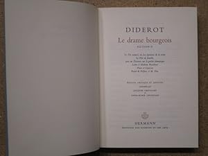 Image du vendeur pour Le drame bourgeois (Fiction II) : Le fils naturel ou les preuves de la vertu - Le pre de famille, avec un Discours sur la posie dramatique - Lettre  Madame Riccoboni - Plans et Canevas - Projet de Prface,  M. Tru (Oeuvres compltes, tome X). mis en vente par Librairie Diogne SARL